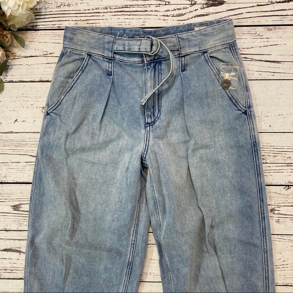 Free People Paloma slouchy belted retro jeans NEW - Picture 10 of 12